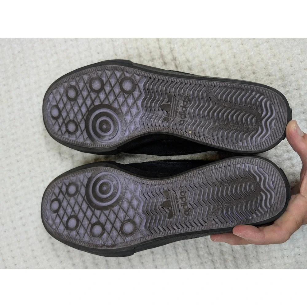 Adidas Matchcourt Slip-On Na-Kel Smith Black Rose Embroidery Shoes 9
